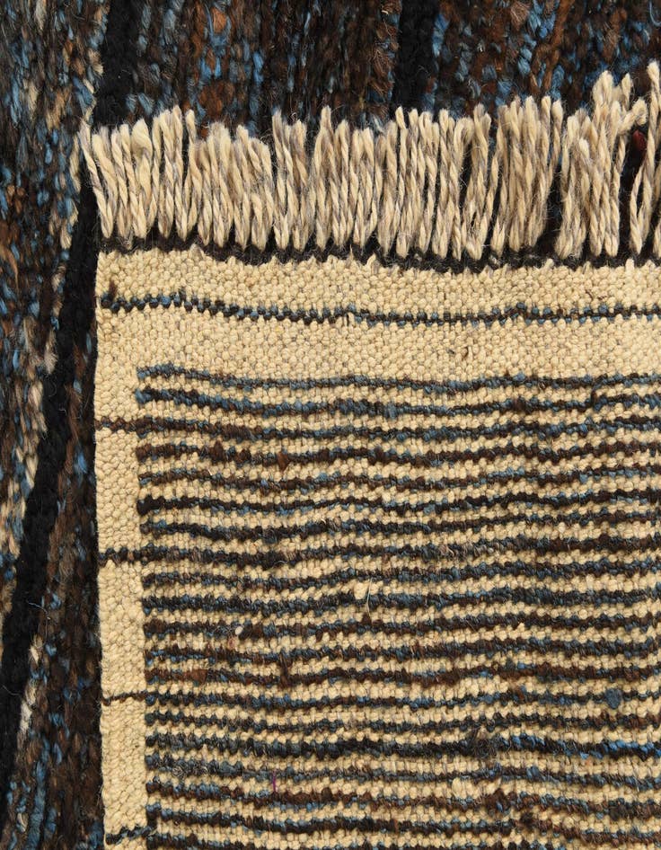 Detail image of  5' x 9'  Hand Knotted Moroccan Wool Rug