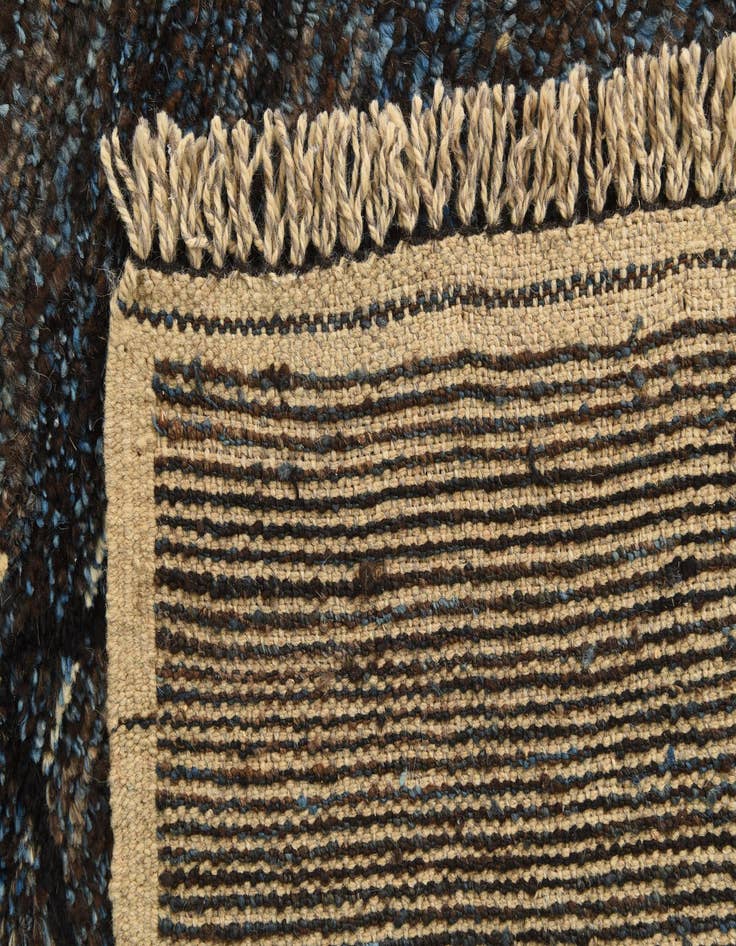 Detail image of  6' 6 x 9' 1  Hand Knotted Moroccan Wool Rug