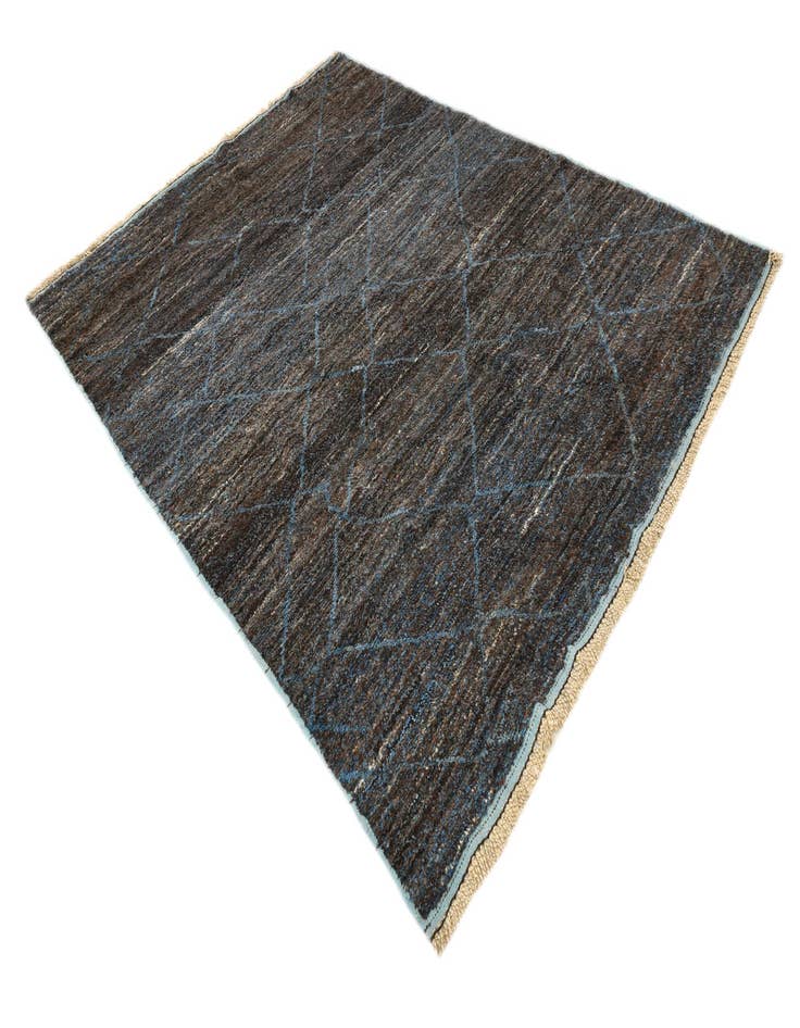 Detail image of  7' 10 x 10' 4  Hand Knotted Moroccan Wool Rug