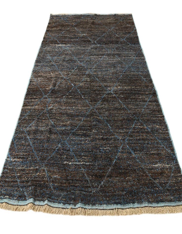 Detail image of  7' 10 x 10' 4  Hand Knotted Moroccan Wool Rug