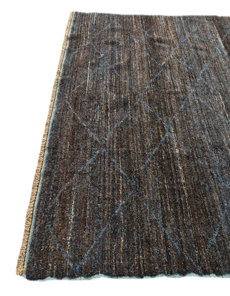Detail image of  7' 10 x 10' 4  Hand Knotted Moroccan Wool Rug