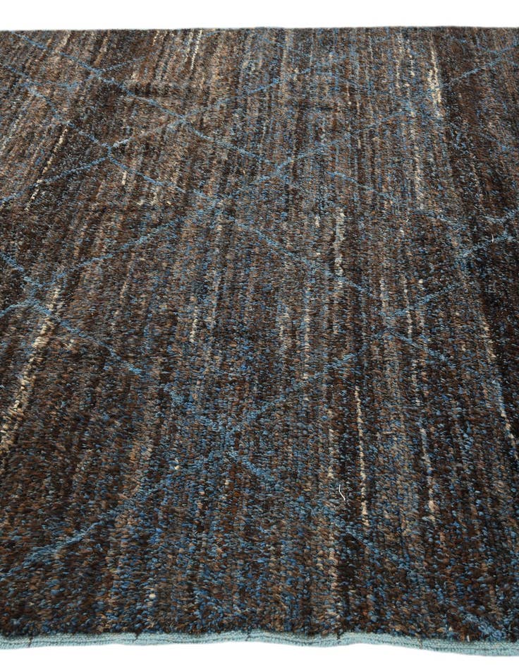 Detail image of  7' 10 x 10' 4  Hand Knotted Moroccan Wool Rug
