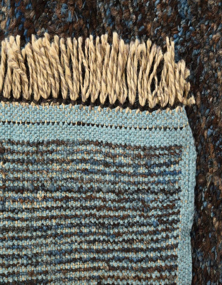 Detail image of  7' 10 x 10' 4  Hand Knotted Moroccan Wool Rug