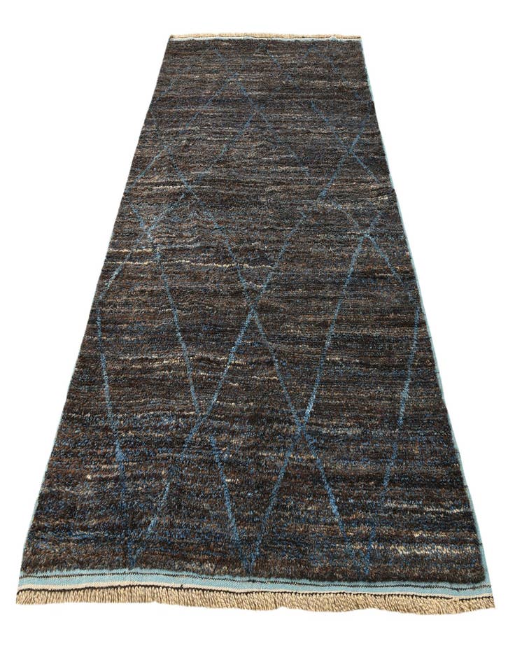 Detail image of  6' x 9' 4  Hand Knotted Moroccan Wool Rug