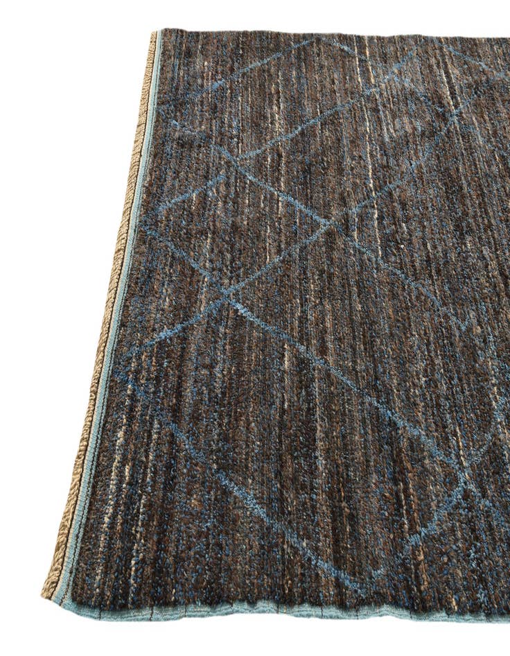 Detail image of  6' x 9' 4  Hand Knotted Moroccan Wool Rug