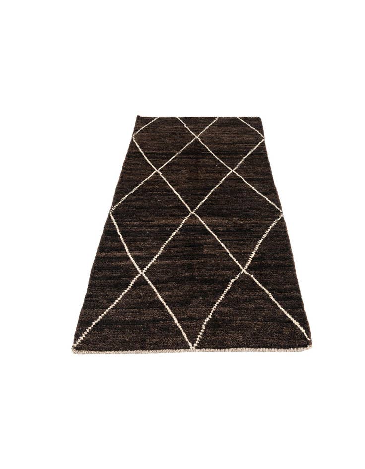 Detail image of  2' 9 x 5' 7  Hand Knotted Moroccan Wool Rug