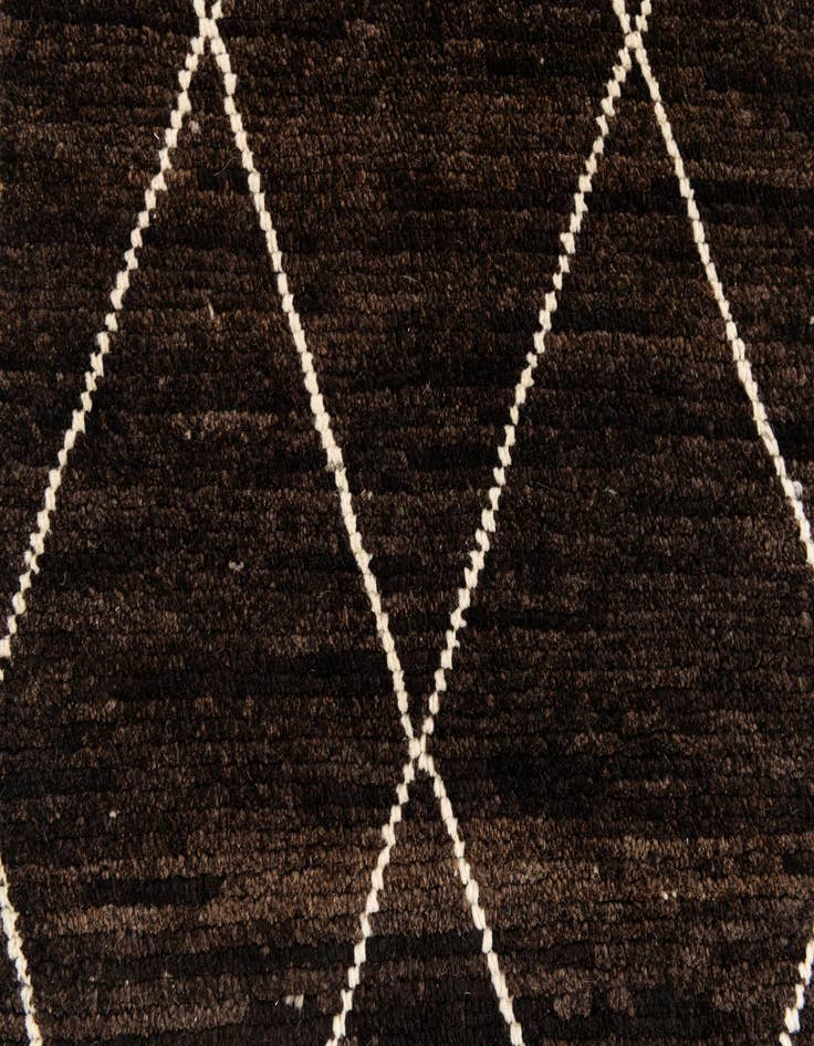 Detail image of  2' 9 x 5' 7  Hand Knotted Moroccan Wool Rug