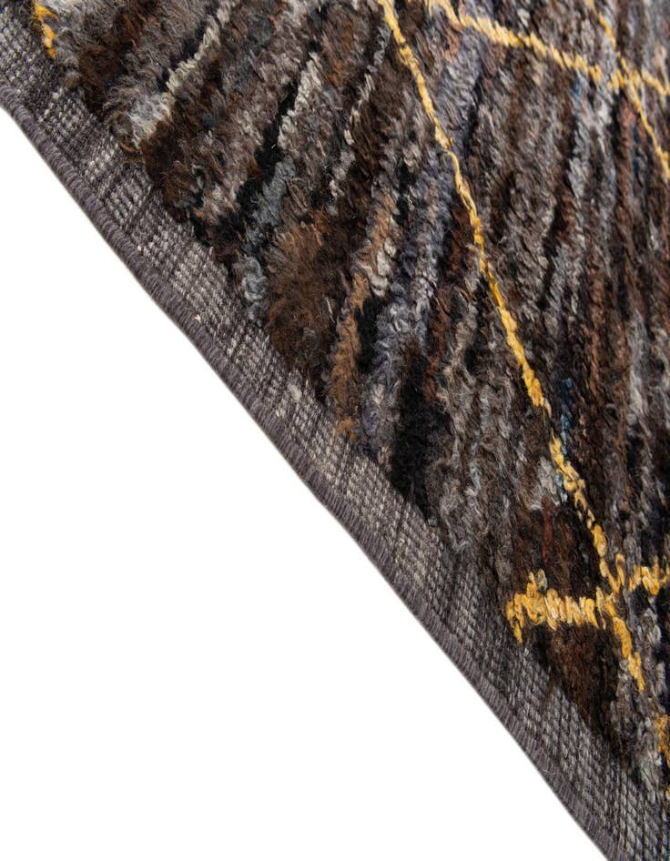 Detail image of  8' 6 x 11' 3  Hand Knotted Moroccan Wool Rug