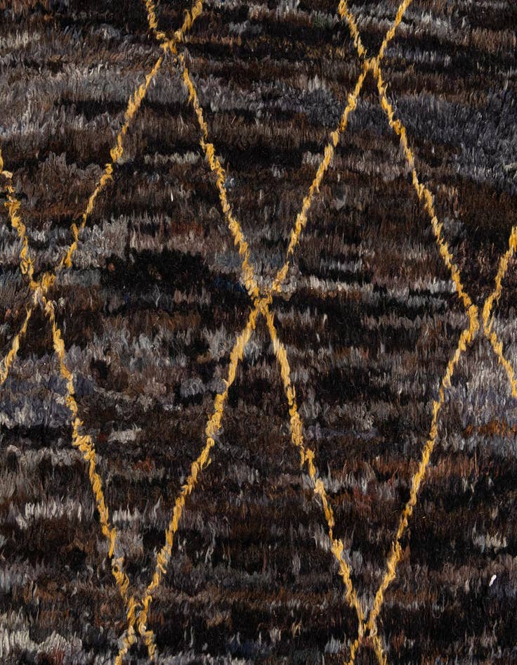 Detail image of  8' 6 x 11' 3  Hand Knotted Moroccan Wool Rug