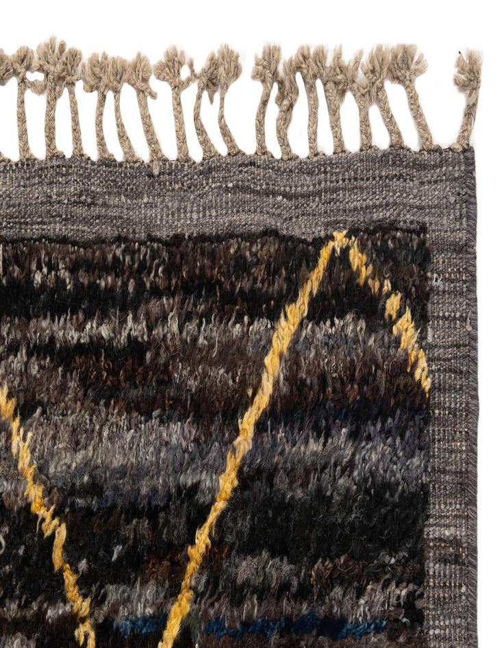 Detail image of  8' 6 x 11' 3  Hand Knotted Moroccan Wool Rug