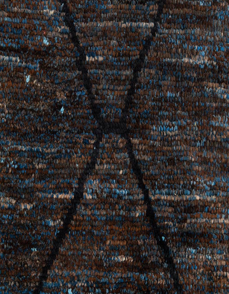 Detail image of  6' 1 x 9' 1  Hand Knotted Moroccan Wool Rug