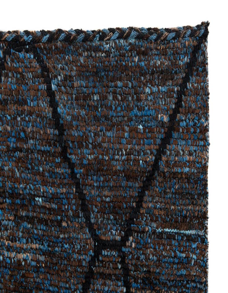 Detail image of  6' 1 x 9' 1  Hand Knotted Moroccan Wool Rug