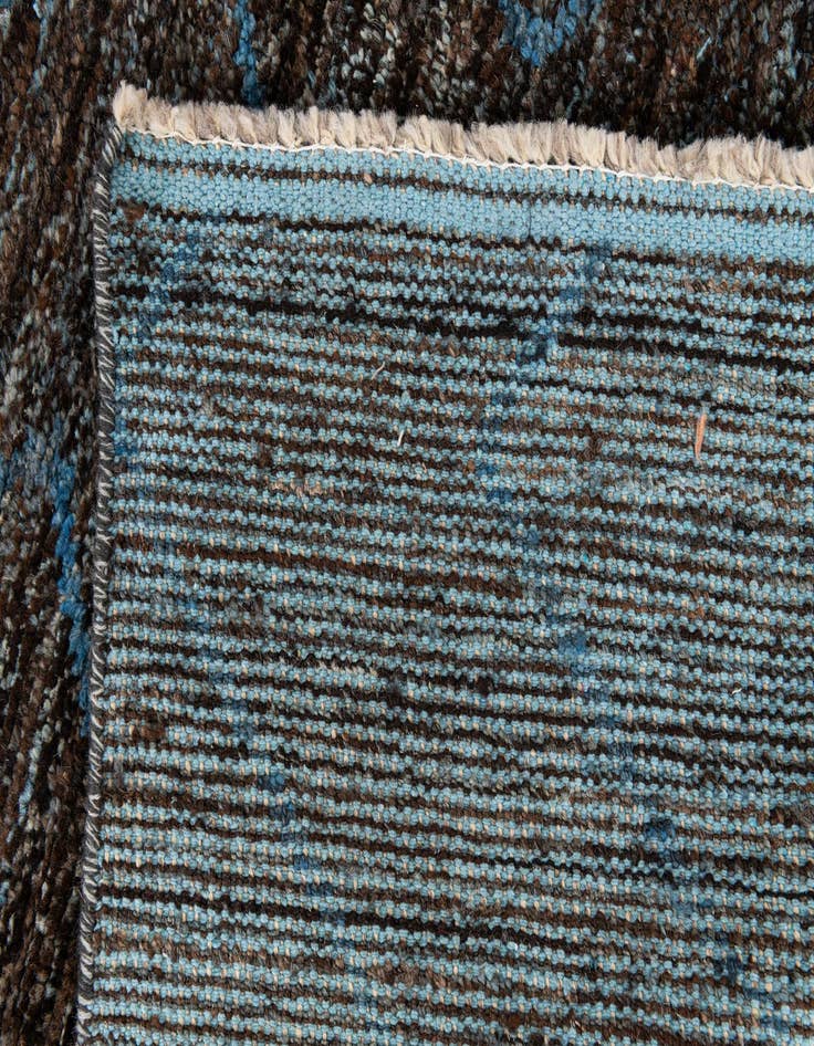 Detail image of  5' 1 x 8' 3  Hand Knotted Moroccan Wool Rug