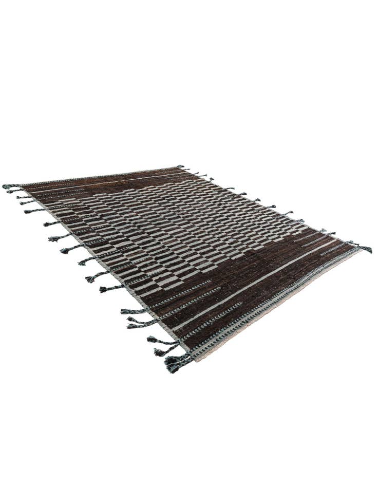 Detail image of  8' 1 x 10' 3  Hand Knotted Moroccan Wool Rug