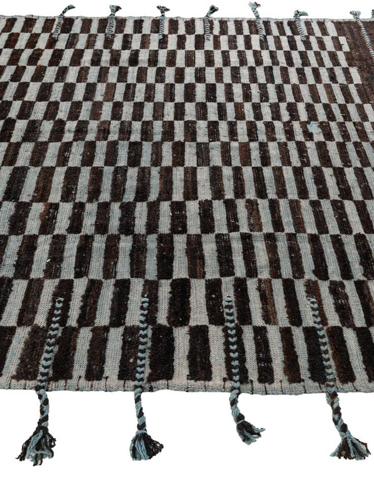 Detail image of  8' 1 x 10' 3  Hand Knotted Moroccan Wool Rug