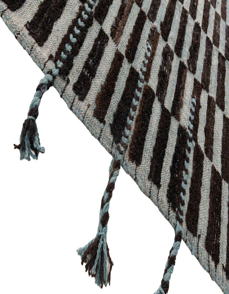 Detail image of  8' 1 x 10' 3  Hand Knotted Moroccan Wool Rug