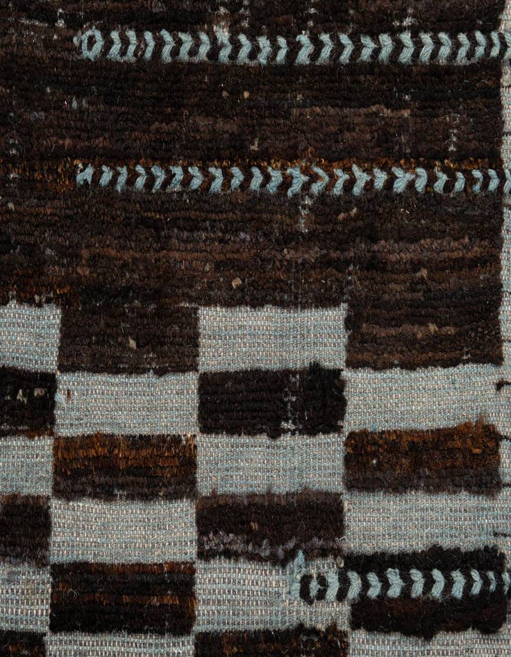 Detail image of  8' 1 x 10' 3  Hand Knotted Moroccan Wool Rug
