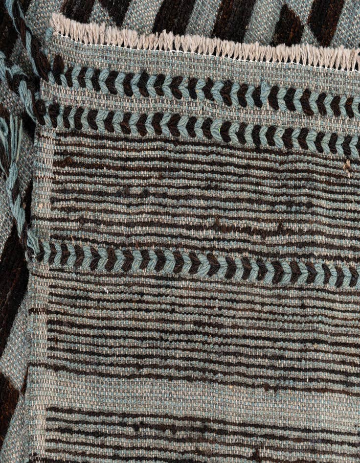 Detail image of  8' 1 x 10' 3  Hand Knotted Moroccan Wool Rug