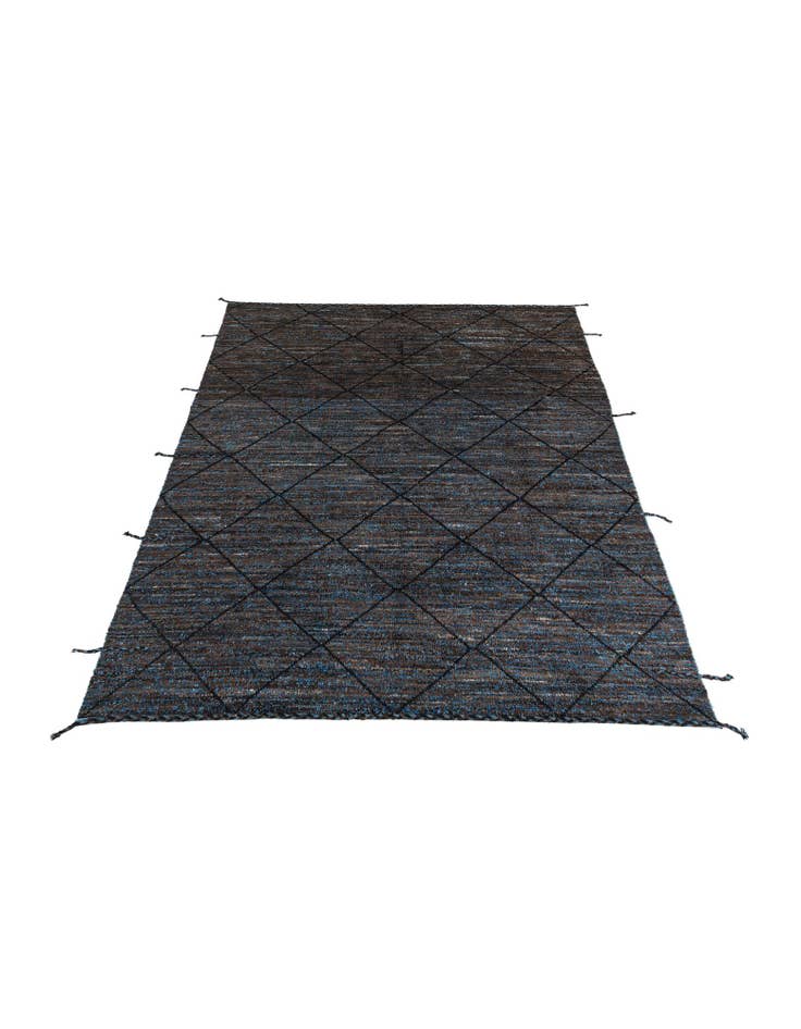 Detail image of  7' 7 x 10'  Hand Knotted Moroccan Wool Rug