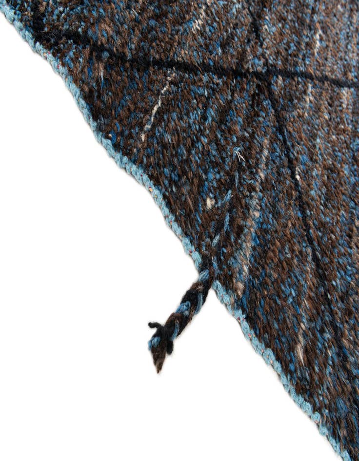 Detail image of  7' 7 x 10'  Hand Knotted Moroccan Wool Rug