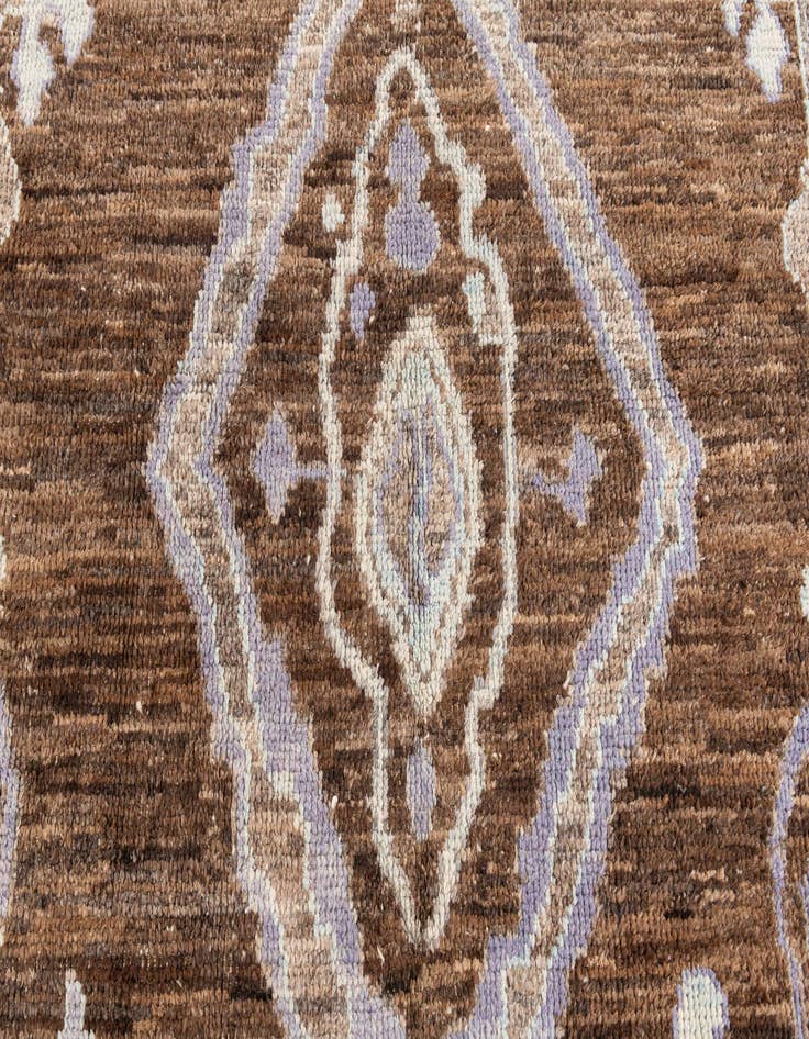 Detail image of  8' 3 x 10' 2  Hand Knotted Moroccan Wool Rug
