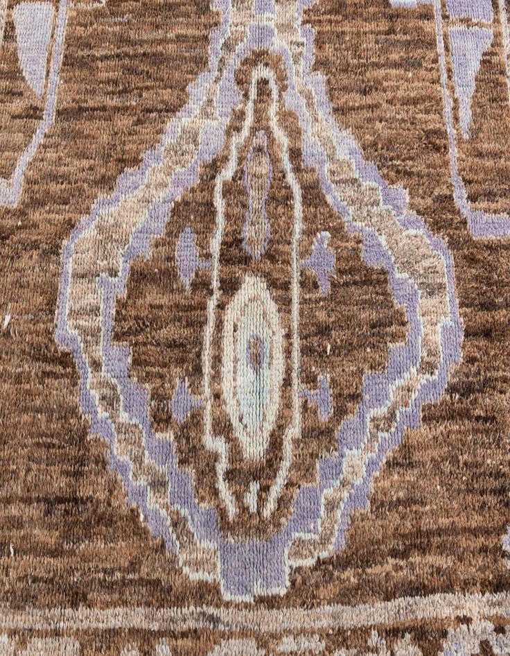 Detail image of  8' 3 x 10' 2  Hand Knotted Moroccan Wool Rug