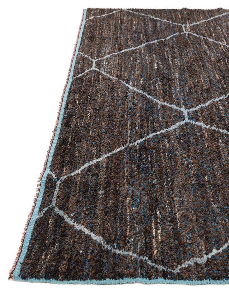Detail image of  8' 8 x 13' 2  Hand Knotted Moroccan Wool Rug