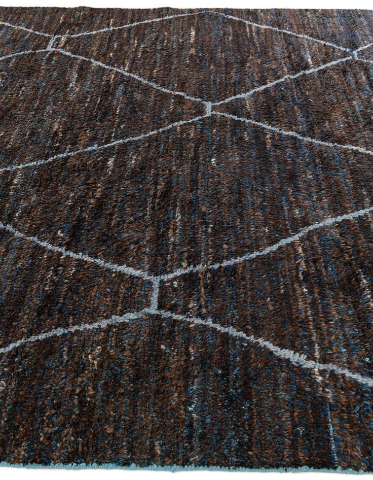 Detail image of  8' 8 x 13' 2  Hand Knotted Moroccan Wool Rug