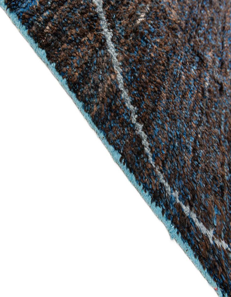 Detail image of  8' 8 x 13' 2  Hand Knotted Moroccan Wool Rug