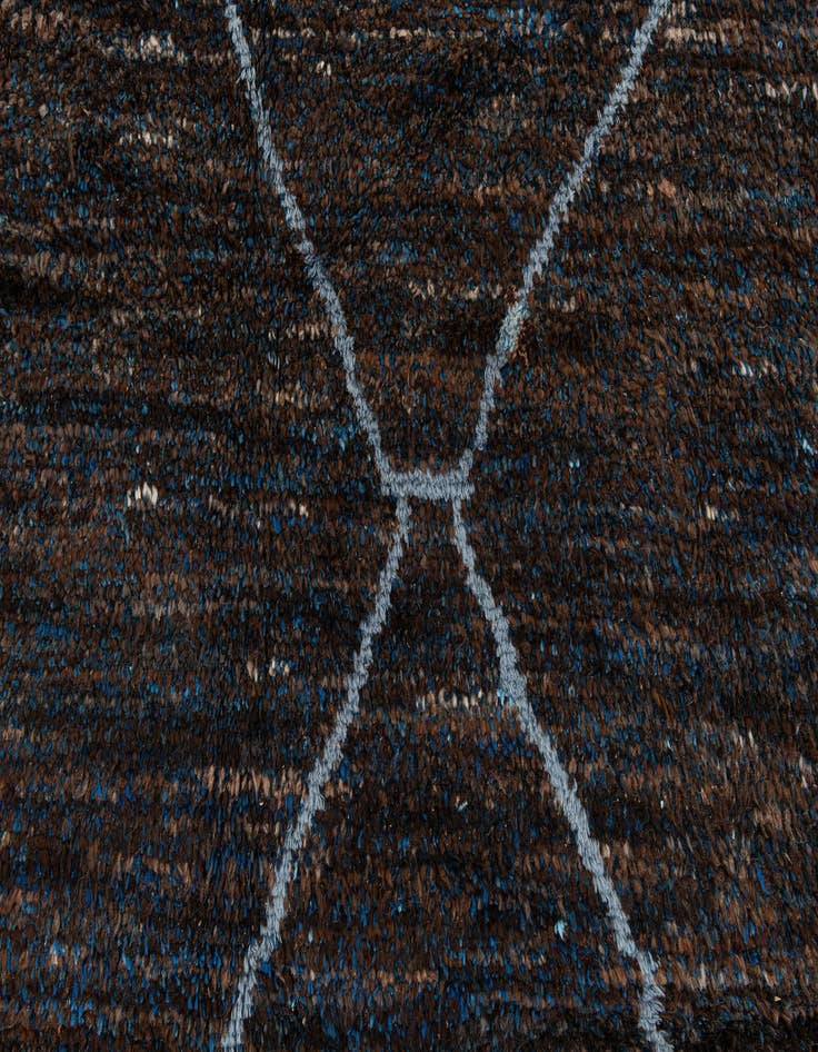Detail image of  8' 8 x 13' 2  Hand Knotted Moroccan Wool Rug