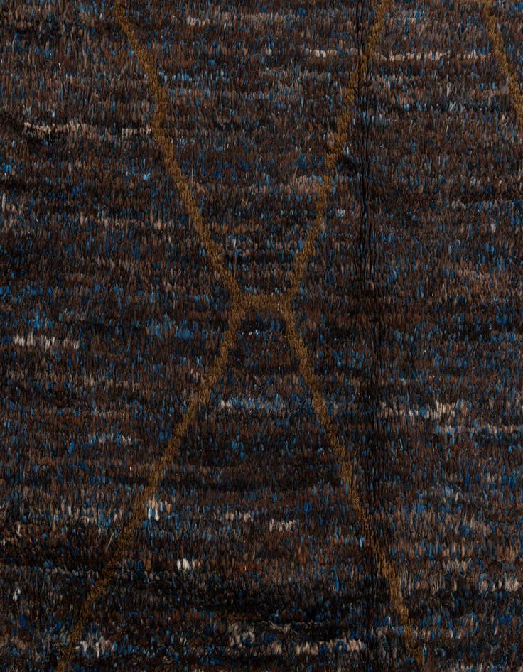 Detail image of  7' 7 x 10'  Hand Knotted Moroccan Wool Rug