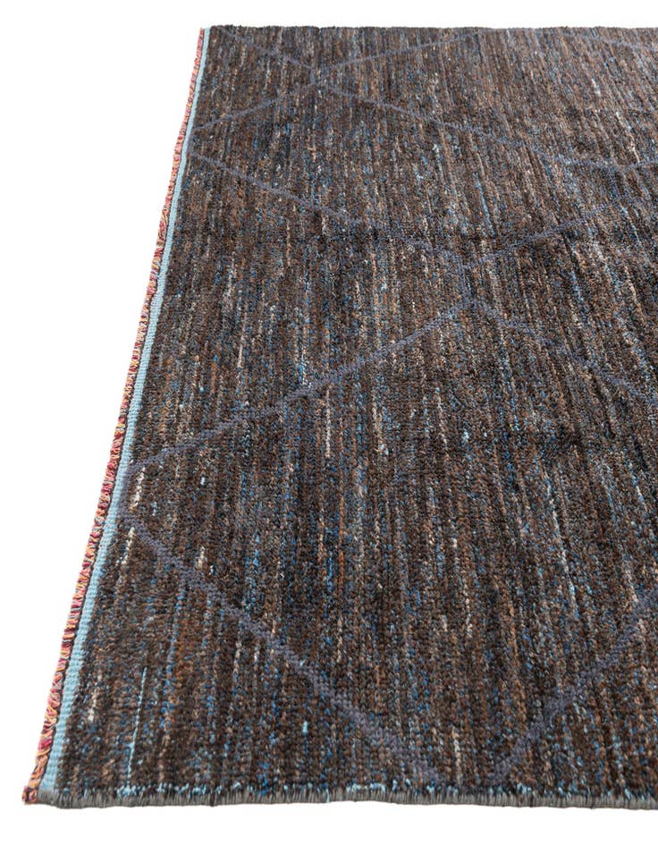 Detail image of  7' 10 x 10' 2  Hand Knotted Moroccan Wool Rug