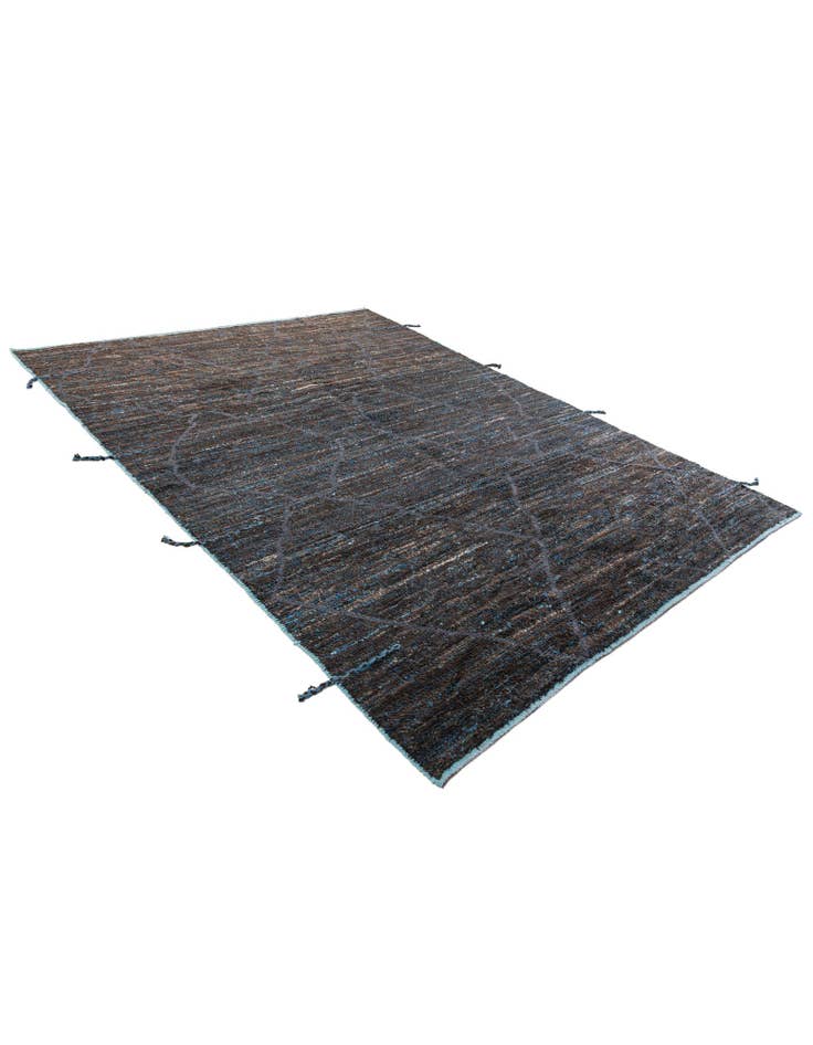 Detail image of  7' 9 x 10' 1  Hand Knotted Moroccan Wool Rug