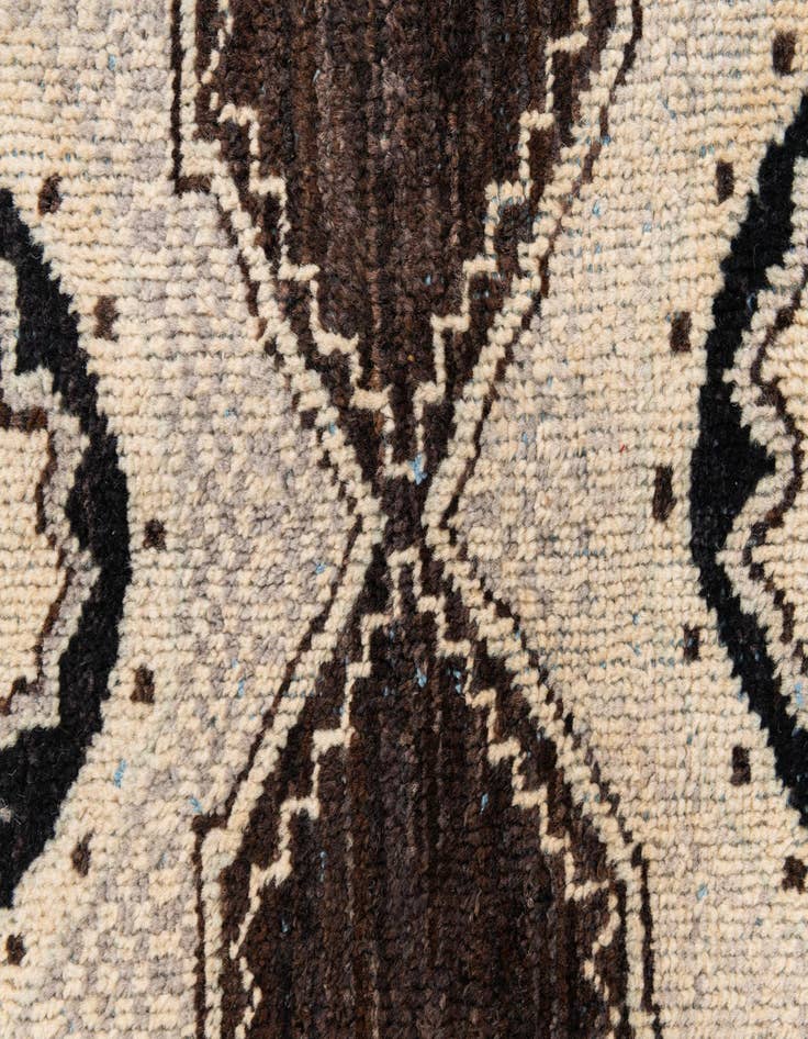 Detail image of  7' 10 x 9' 9  Hand Knotted Moroccan Wool Rug