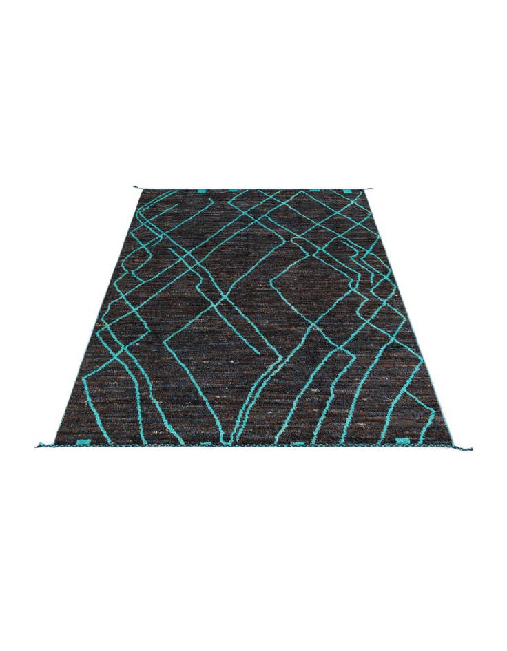 Detail image of  8' x 10' 1  Hand Knotted Moroccan Wool Rug