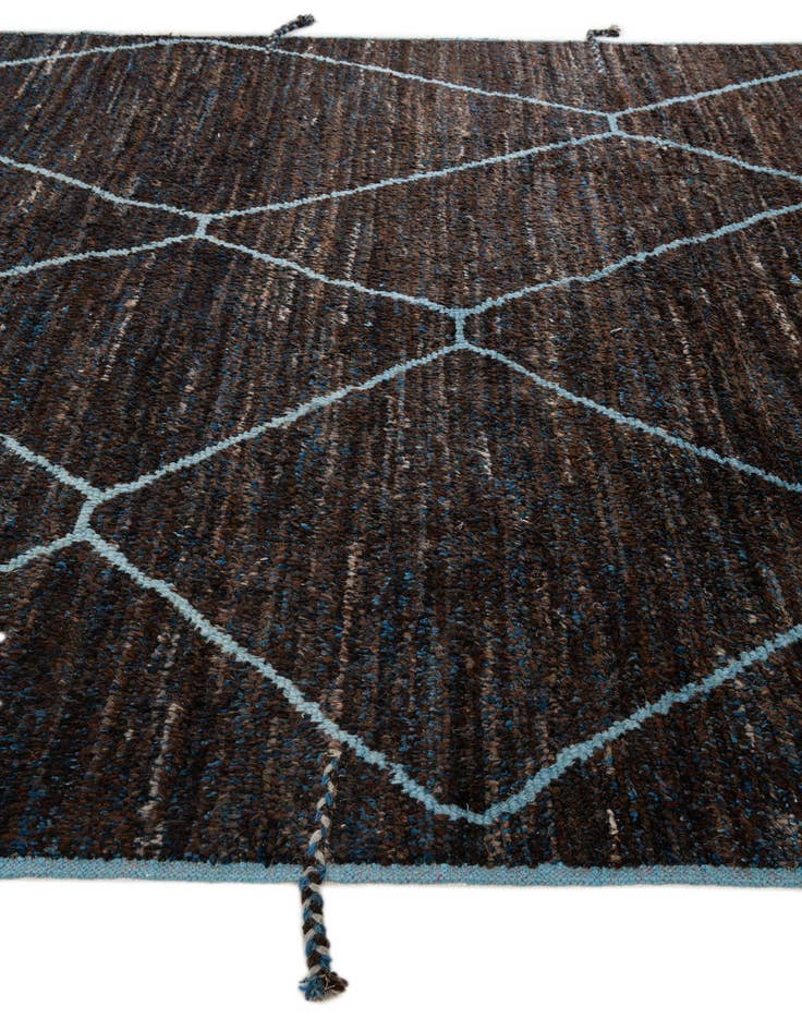 Detail image of  8' x 10' 2  Hand Knotted Moroccan Wool Rug