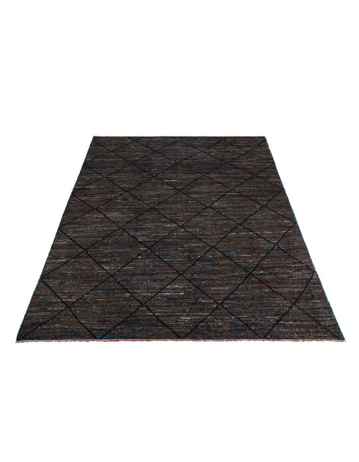 Detail image of  8' 1 x 10'  Hand Knotted Moroccan Wool Rug