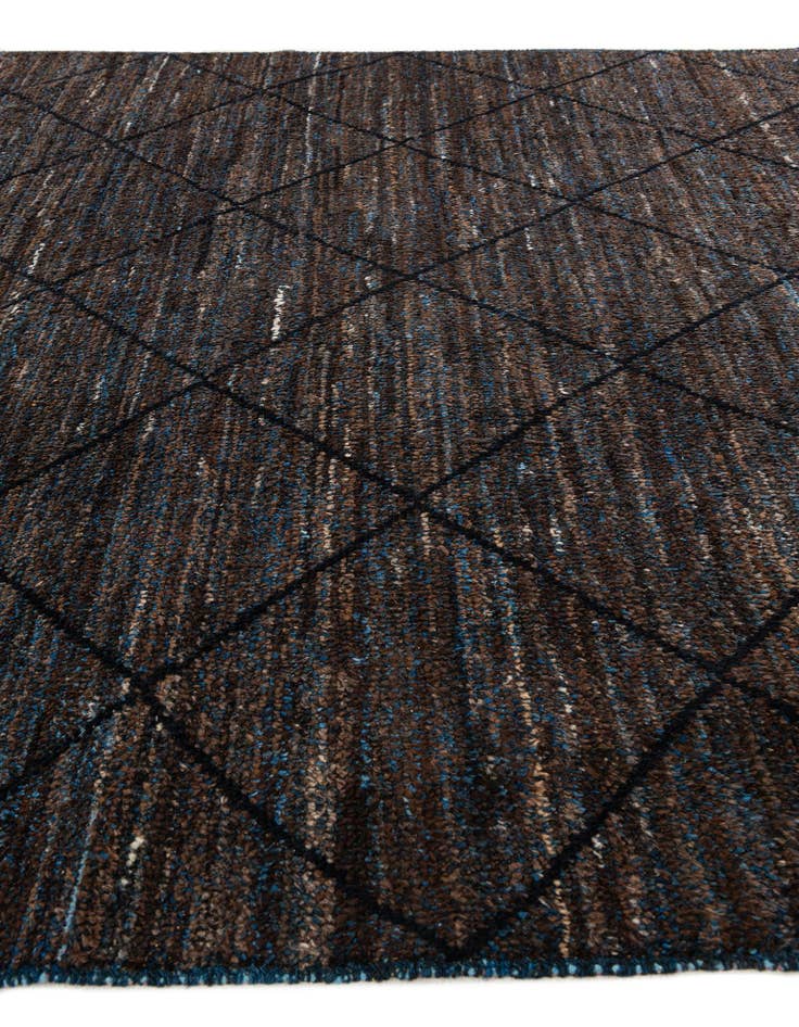 Detail image of  8' 1 x 10'  Hand Knotted Moroccan Wool Rug