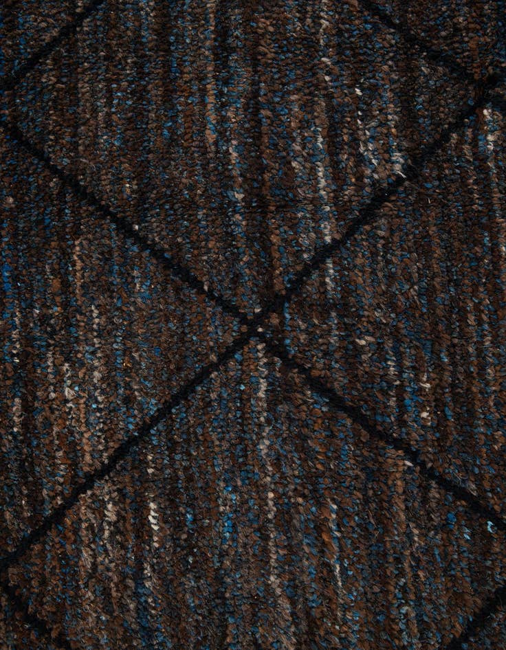 Detail image of  8' 1 x 10'  Hand Knotted Moroccan Wool Rug