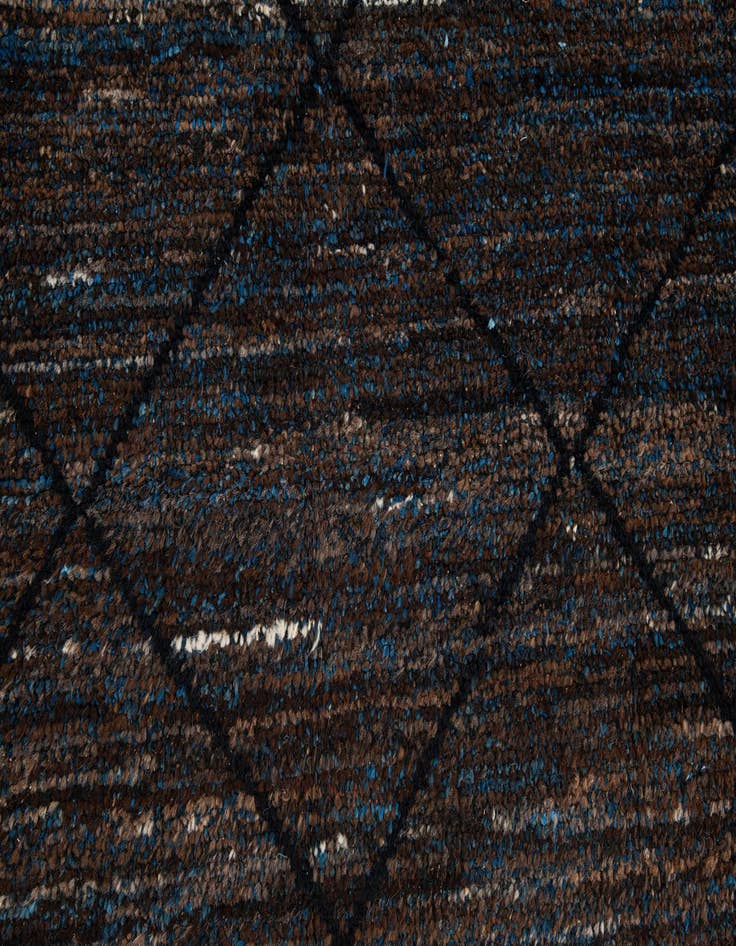 Detail image of  8' 1 x 10'  Hand Knotted Moroccan Wool Rug