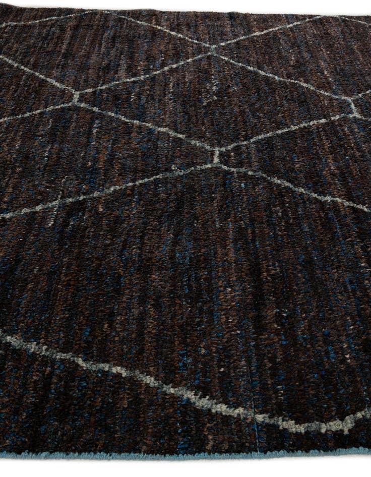 Detail image of  8' x 10' 9  Hand Knotted Moroccan Wool Rug
