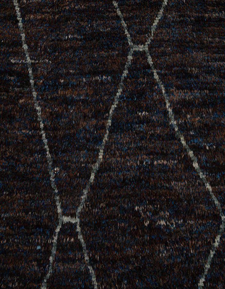 Detail image of  8' x 10' 9  Hand Knotted Moroccan Wool Rug