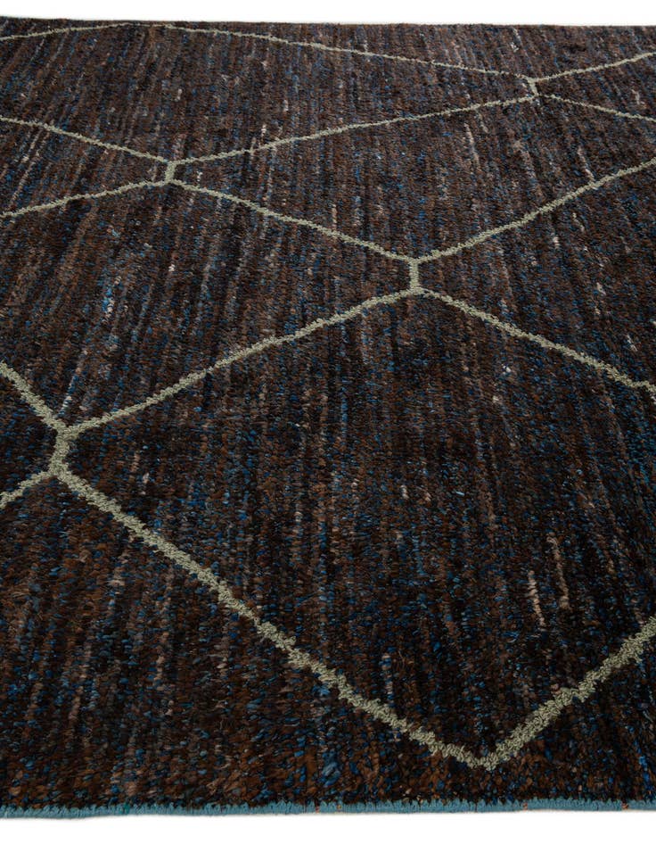 Detail image of  8' 4 x 10' 2  Hand Knotted Moroccan Wool Rug