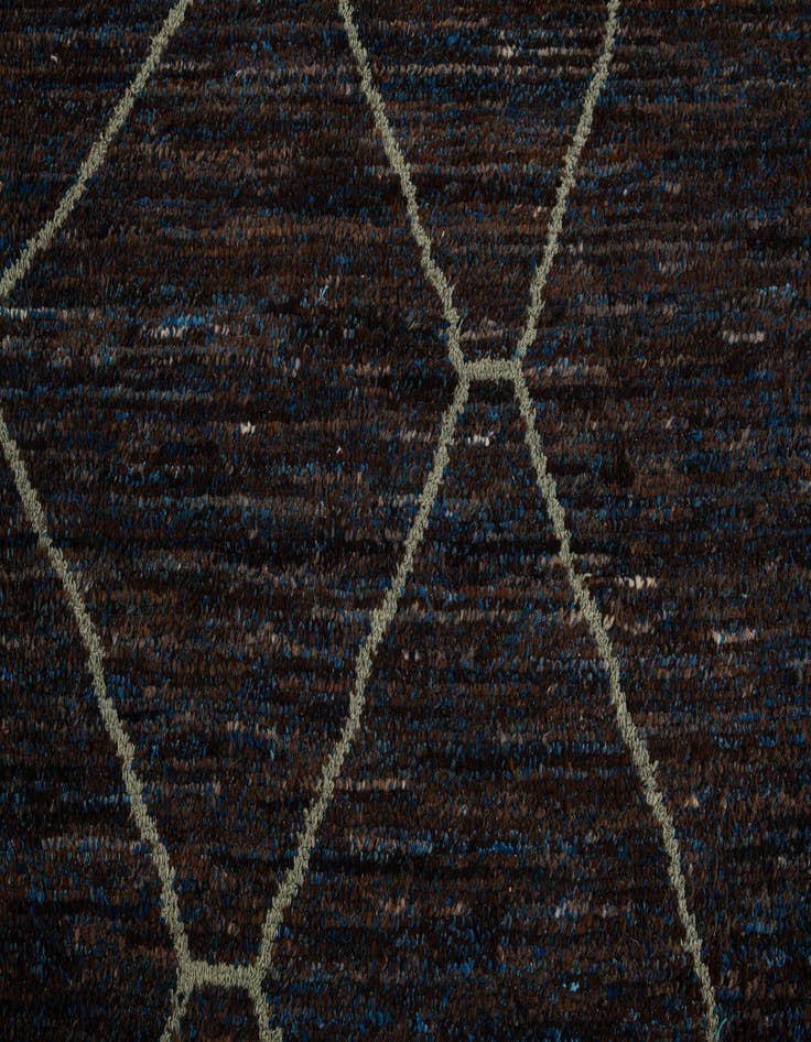 Detail image of  8' 4 x 10' 2  Hand Knotted Moroccan Wool Rug