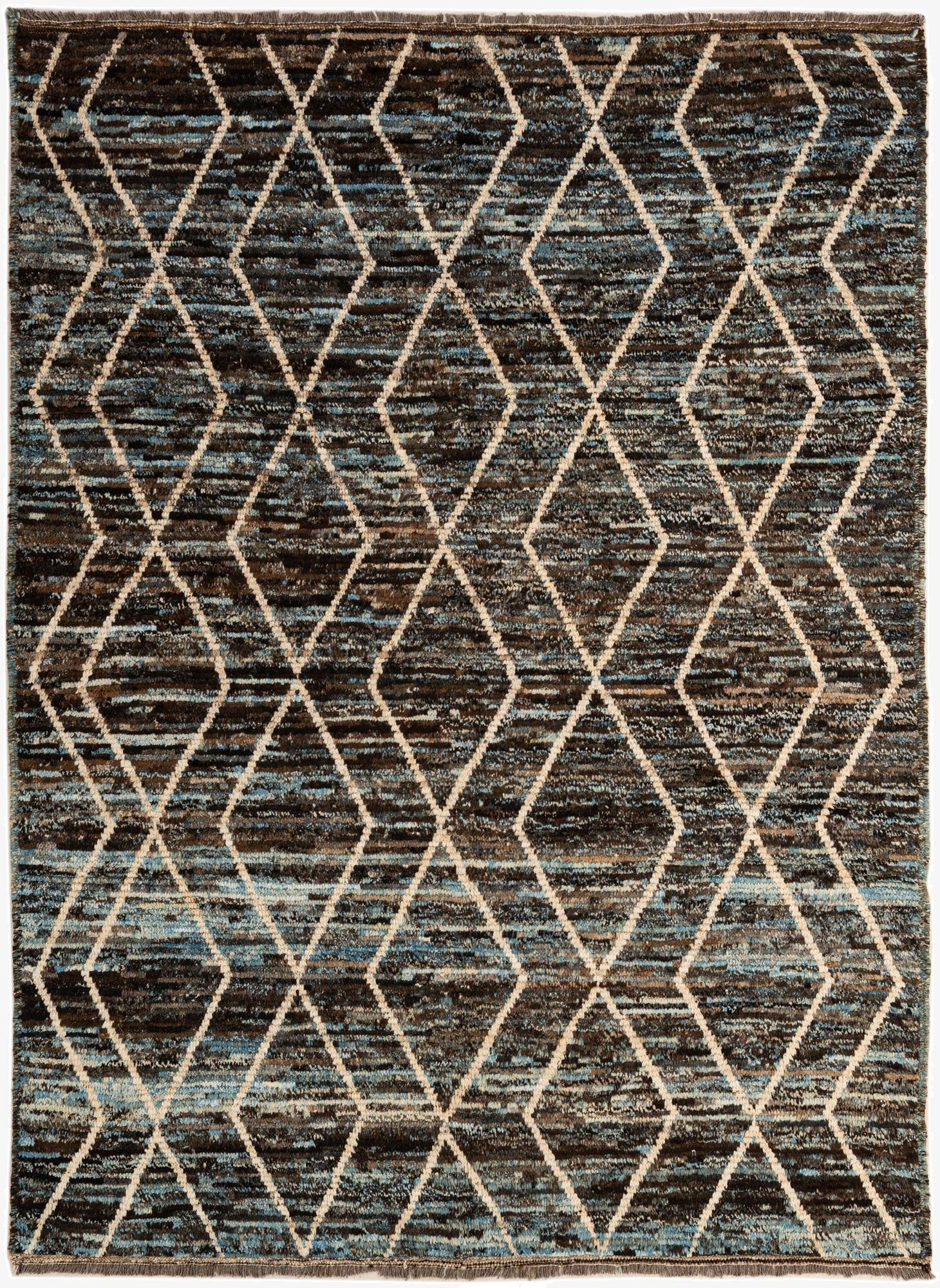  5' 7 x 7' 8  Hand Knotted Moroccan Wool Rug
