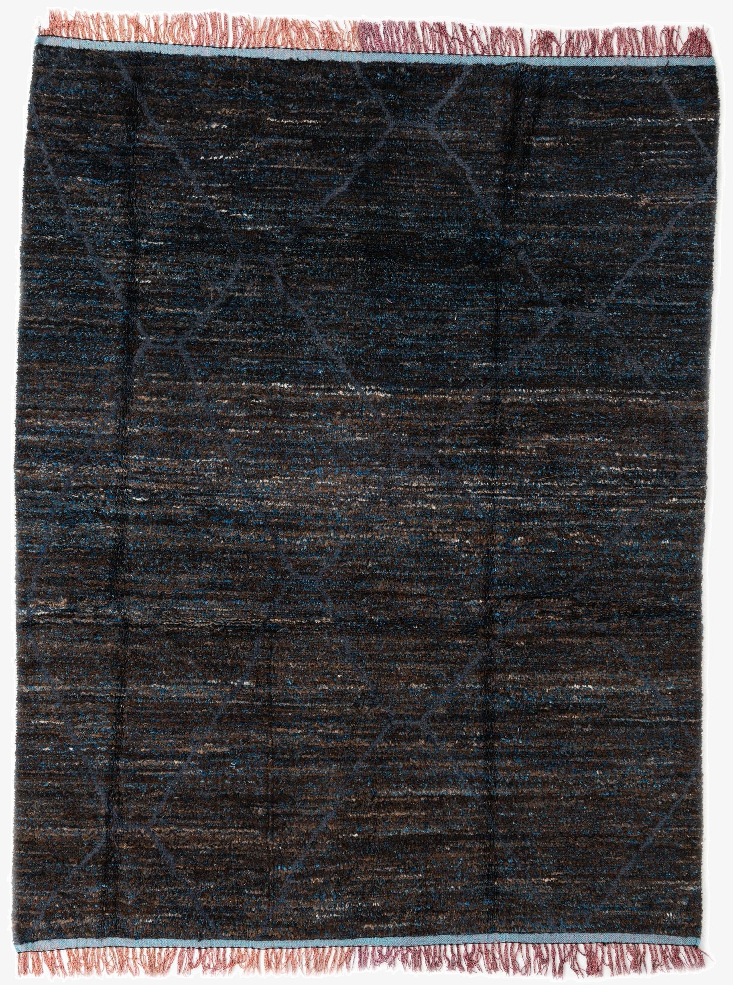  7' 8 x 9' 10  Hand Knotted Moroccan Wool Rug