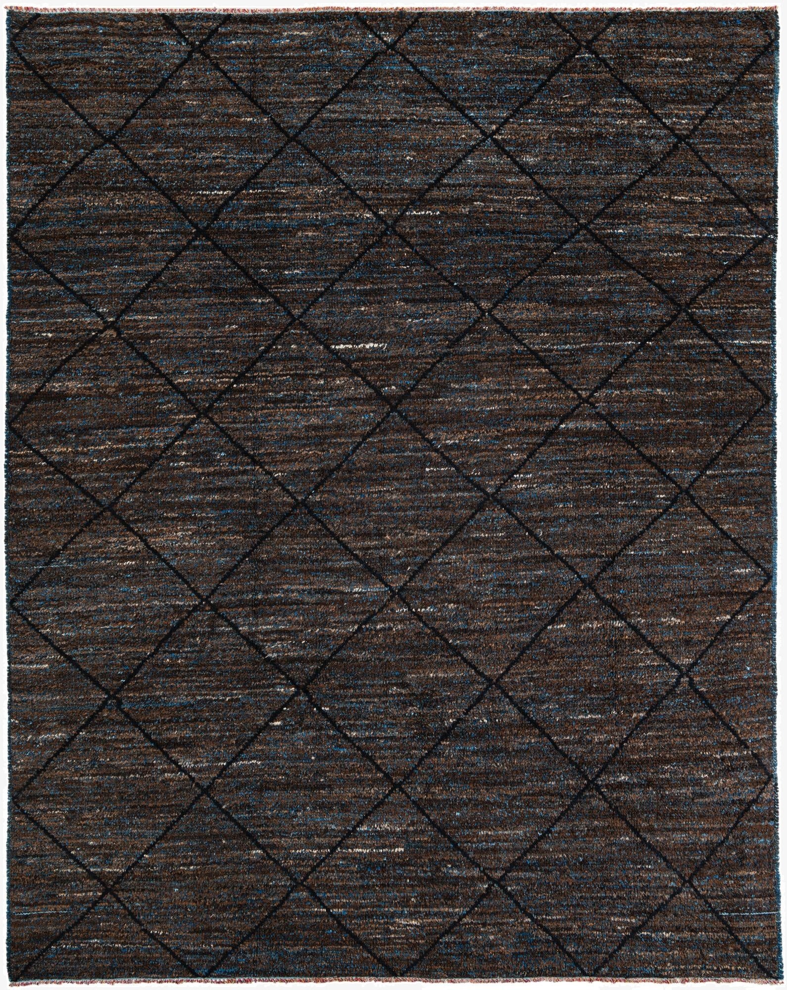  8' 1 x 10'  Hand Knotted Moroccan Wool Rug