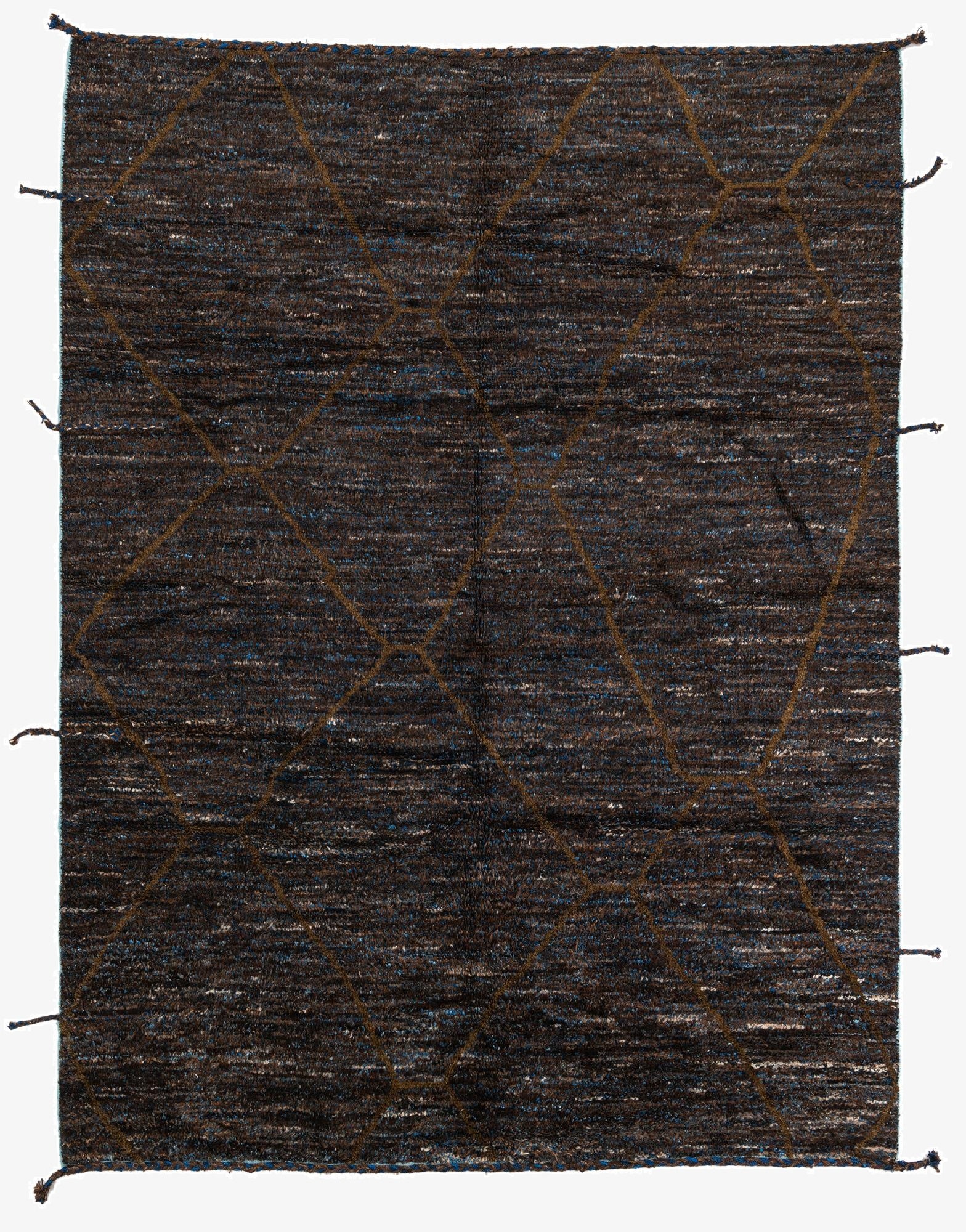  7' 7 x 10'  Hand Knotted Moroccan Wool Rug