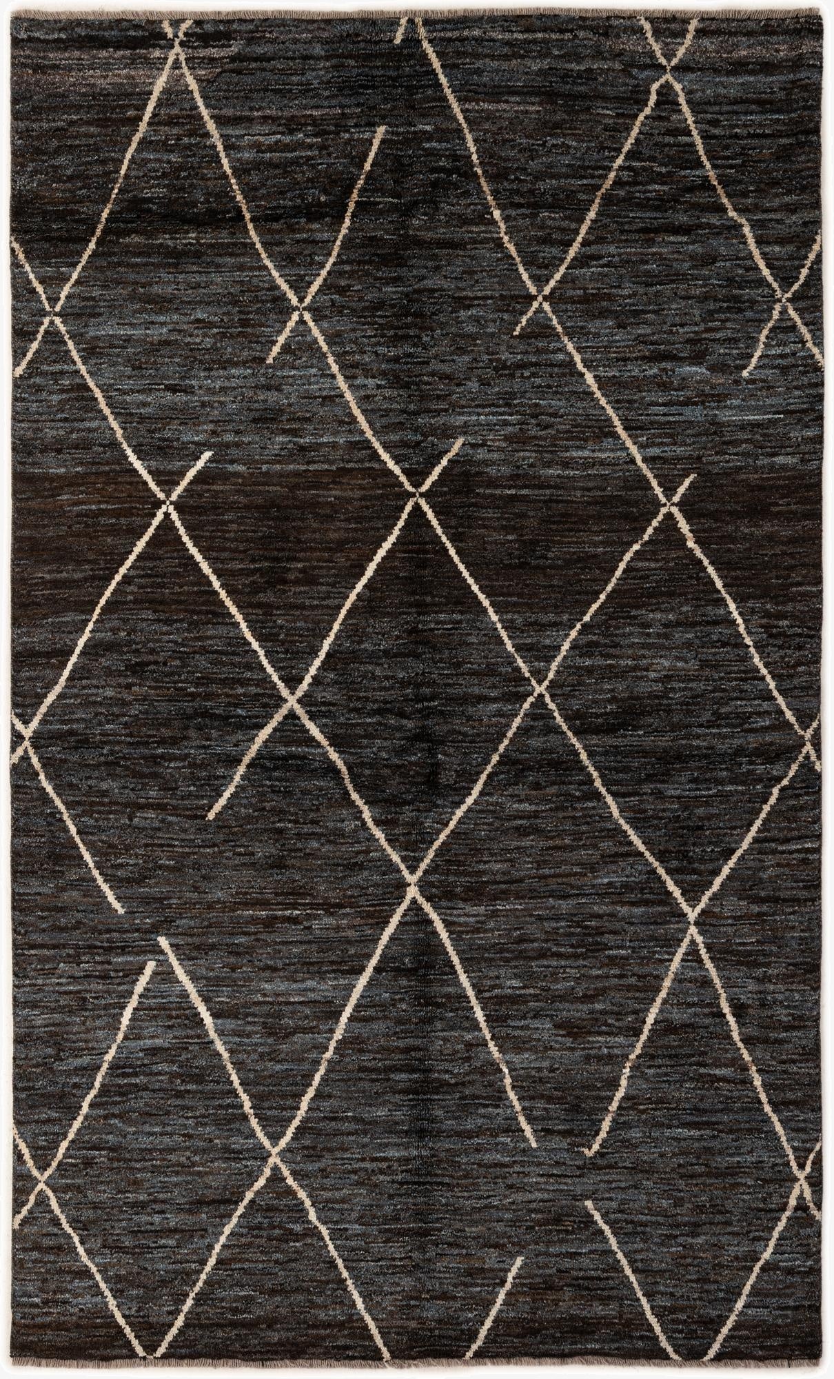  5' 4 x 8' 10  Hand Knotted Moroccan Wool Rug