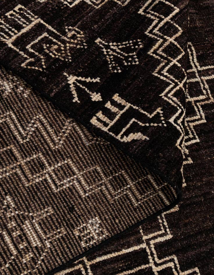 Detail image of  10' 2 x 14' 2  Hand Knotted Oushak Wool Rug